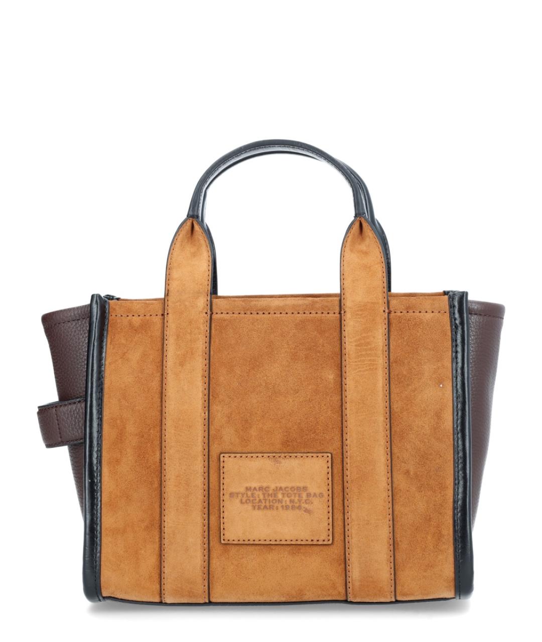 MARC JACOBS Коричневая кожаная сумка тоут, фото 2