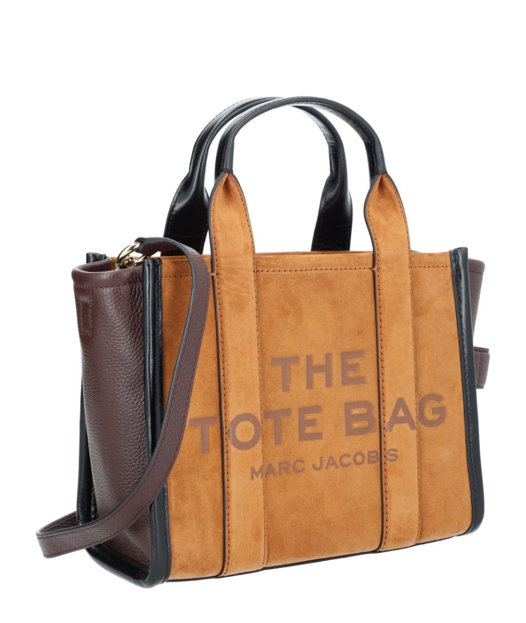 MARC JACOBS Коричневая кожаная сумка тоут, фото 3