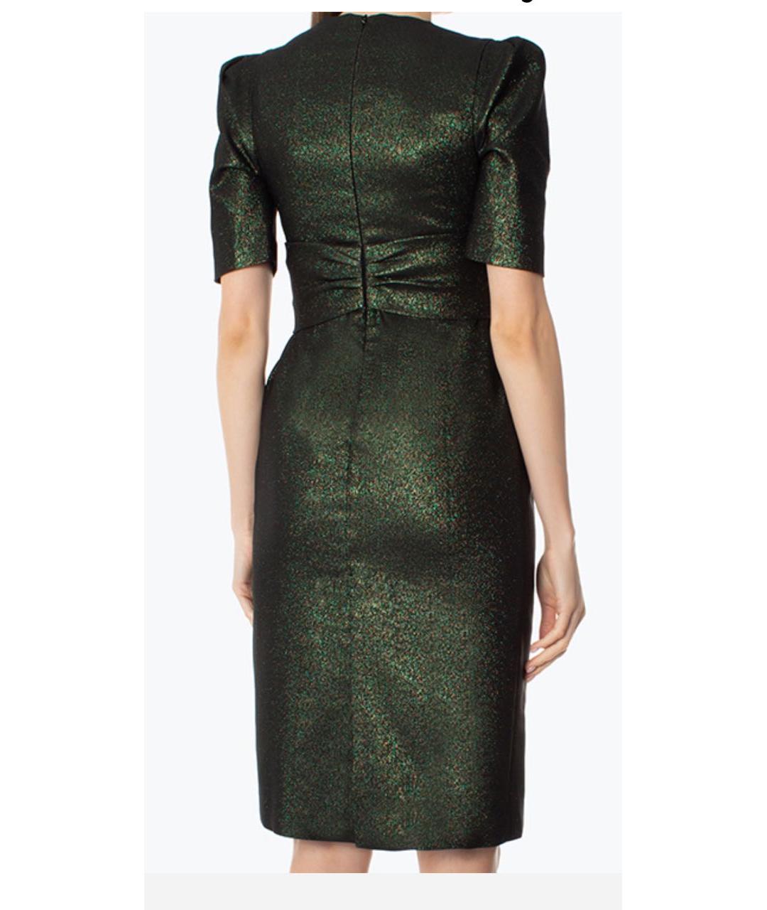 P.A.R.O.S.H. Зеленые креповое повседневное платье, фото 2