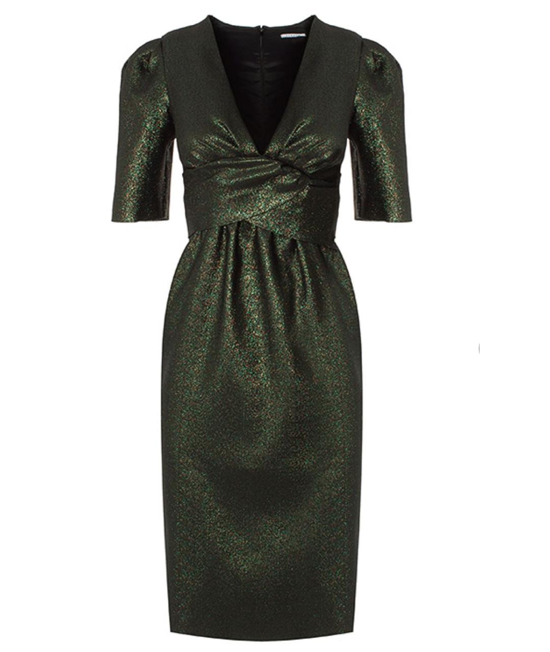 P.A.R.O.S.H. Зеленые креповое повседневное платье, фото 1