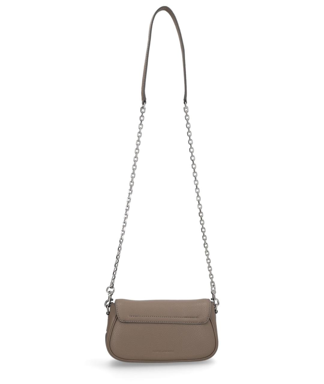 MARC JACOBS Серая кожаная сумка через плечо, фото 2