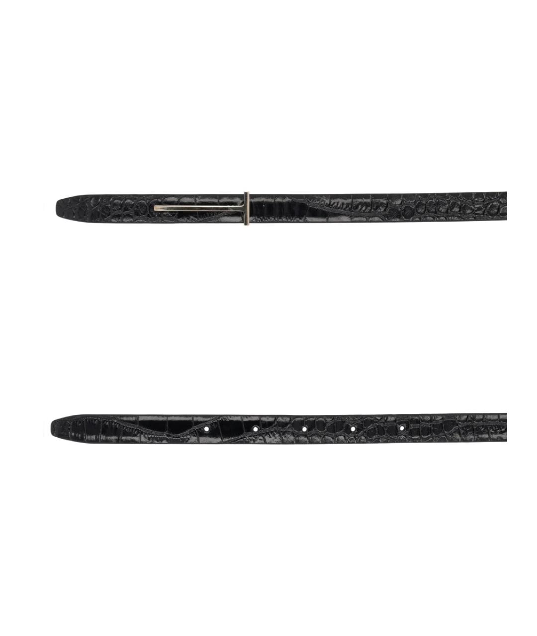 TOM FORD Черный кожаный ремень, фото 3