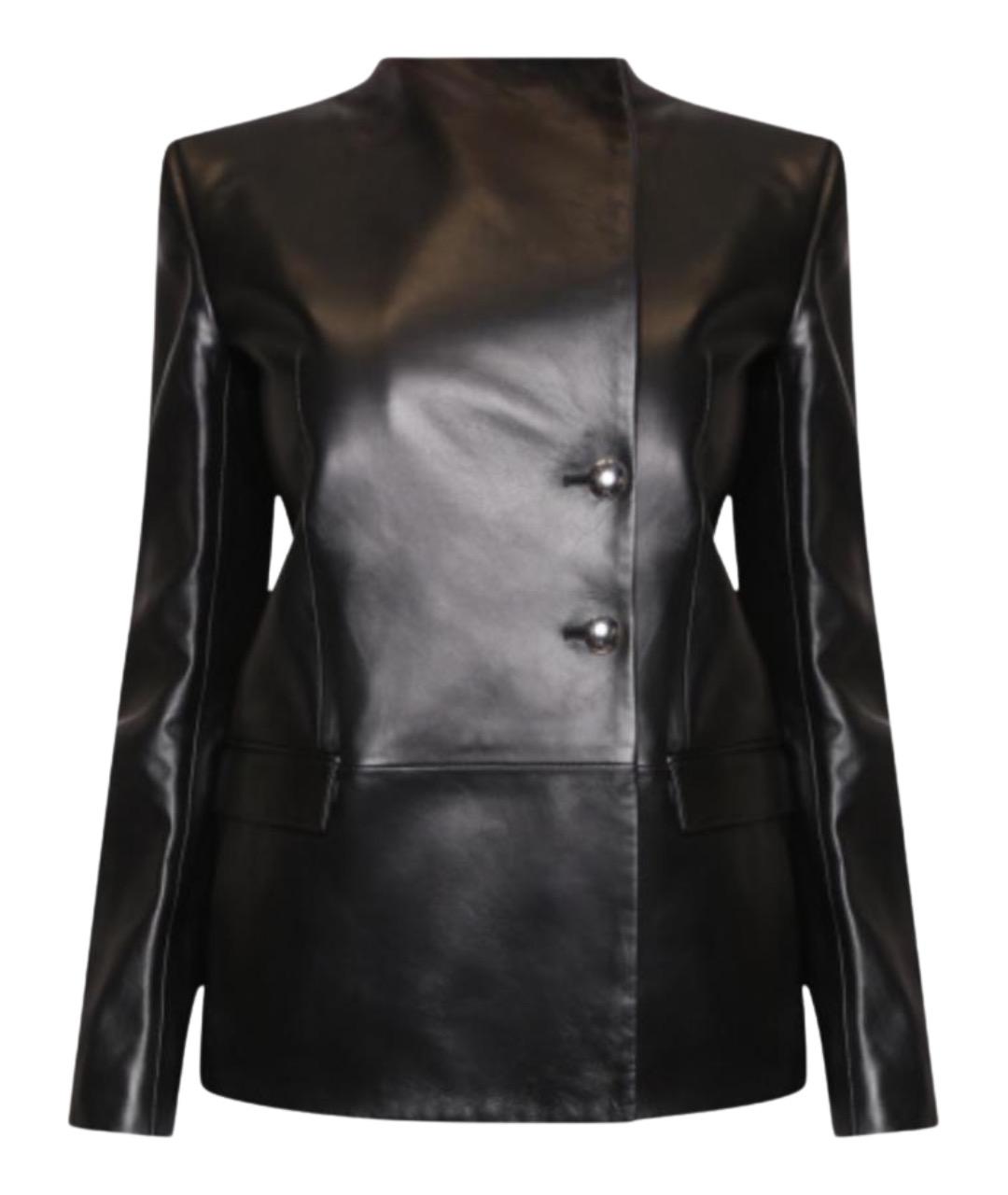 KHAITE Черный кожаный жакет/пиджак, фото 1