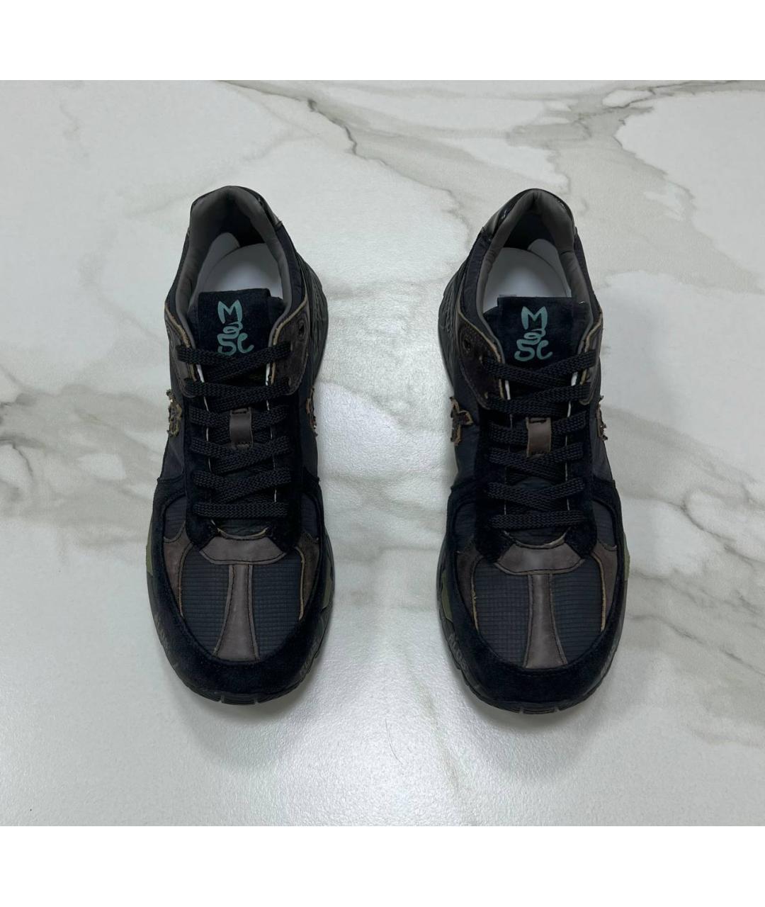 PREMIATA Черные низкие кроссовки / кеды, фото 3