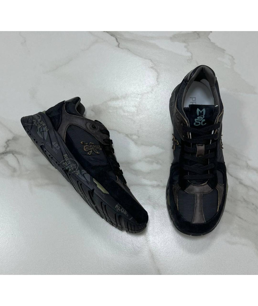 PREMIATA Черные низкие кроссовки / кеды, фото 2