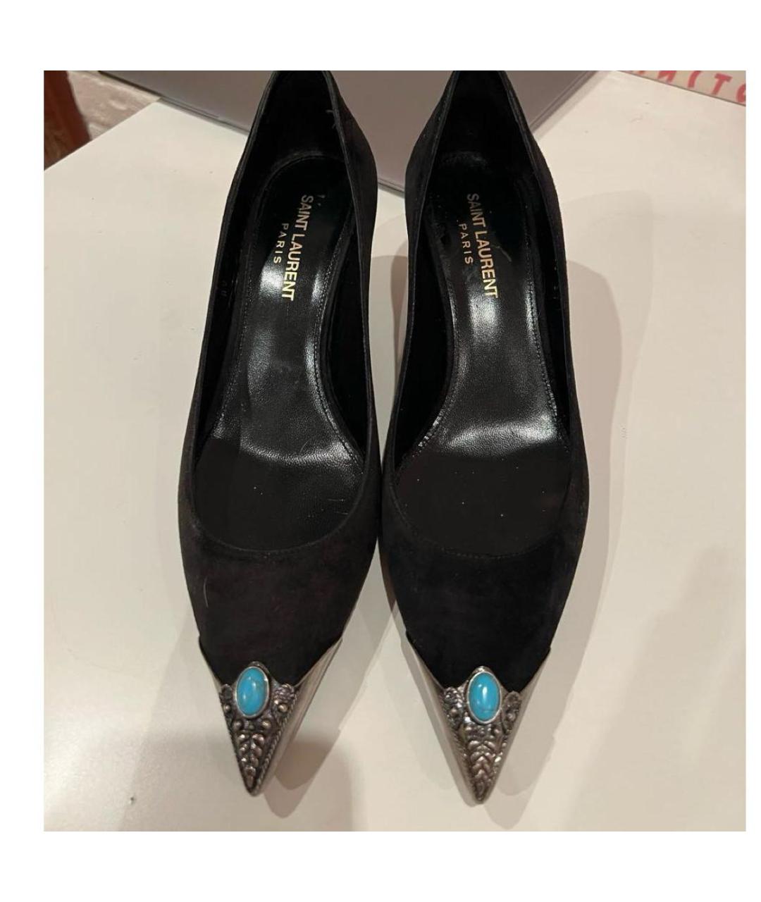 SAINT LAURENT Черные туфли, фото 2