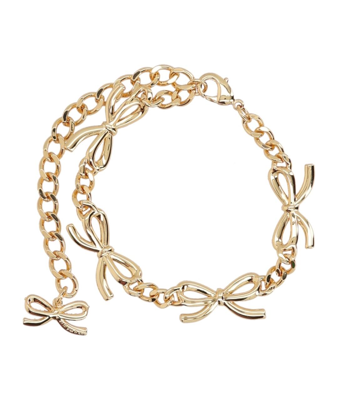 SELF-PORTRAIT Золотой латунный браслет, фото 2