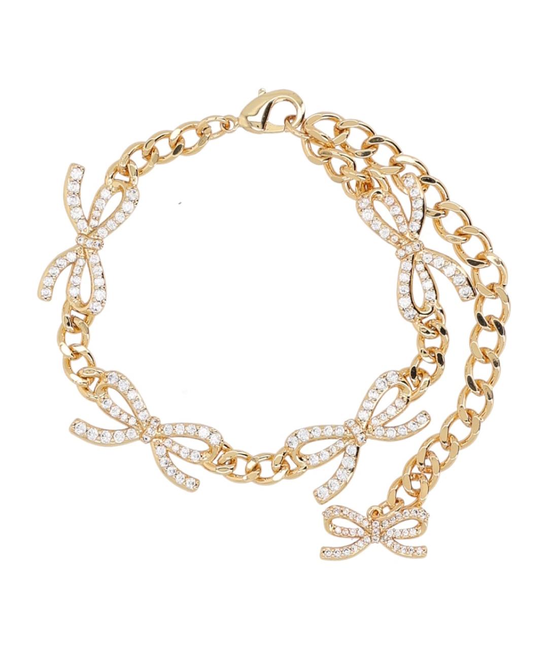 SELF-PORTRAIT Золотой латунный браслет, фото 1