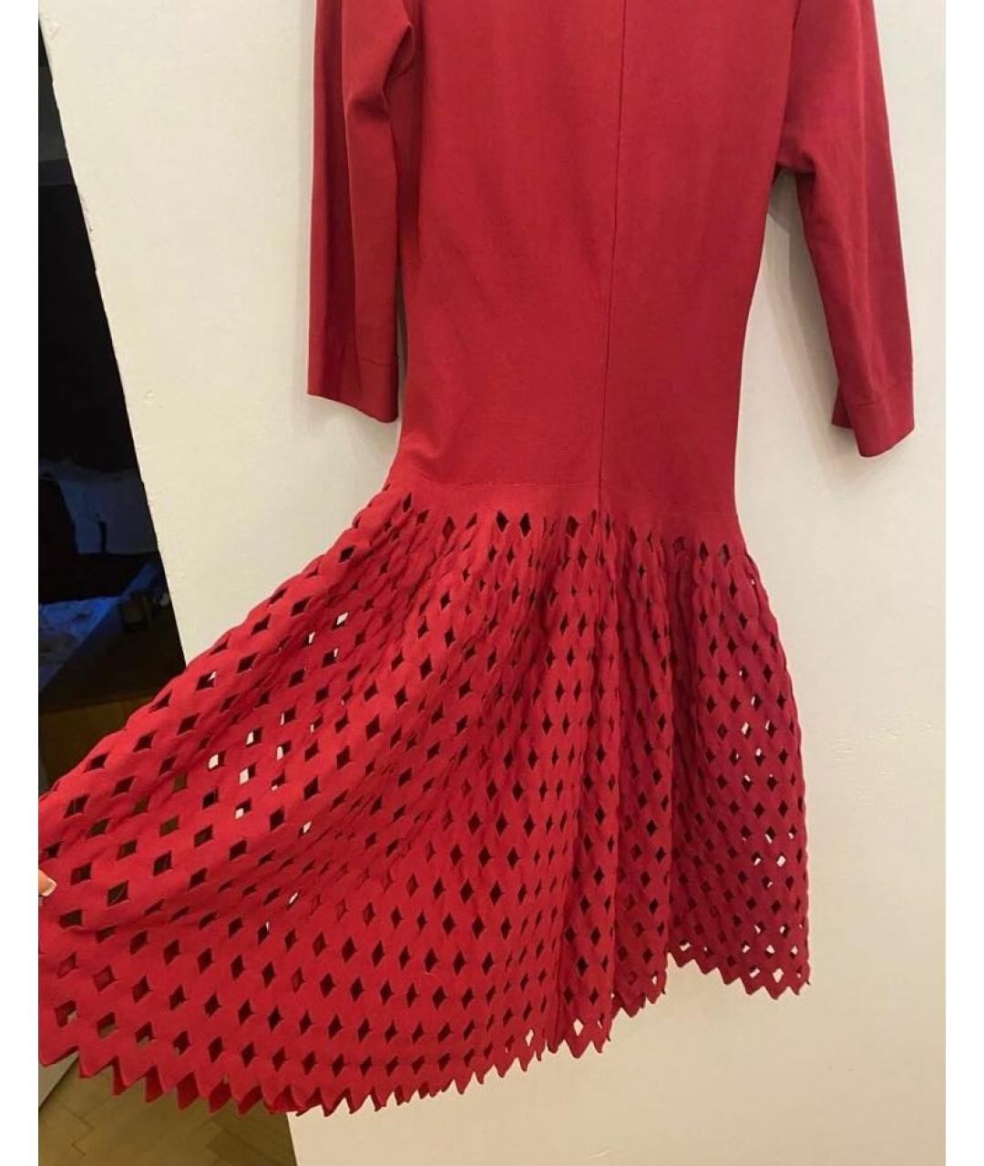 ALAIA Красное коктейльное платье, фото 4