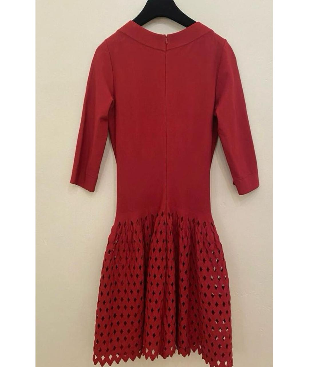 ALAIA Красное коктейльное платье, фото 3
