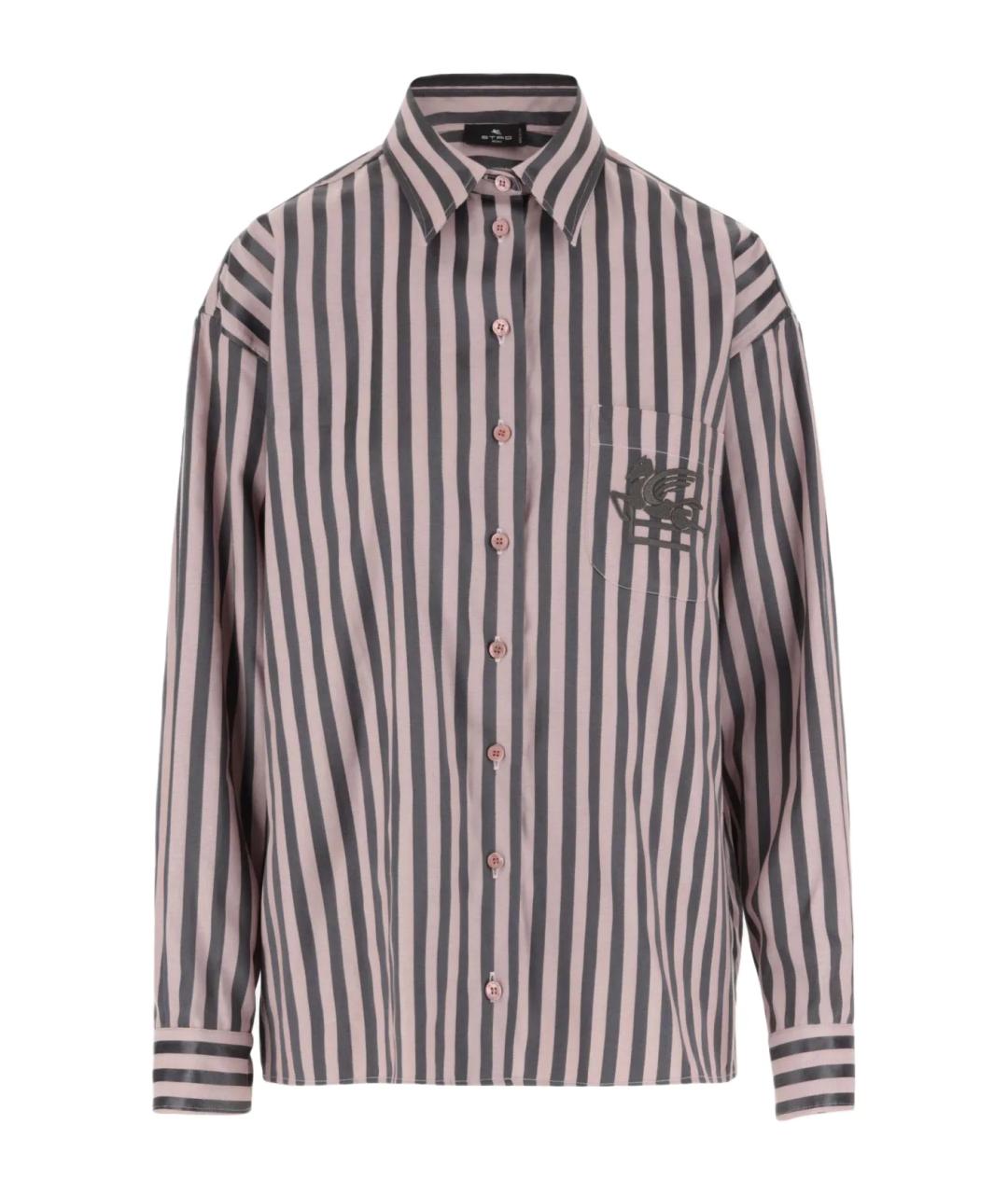 ETRO Розовая хлопковая рубашка, фото 1