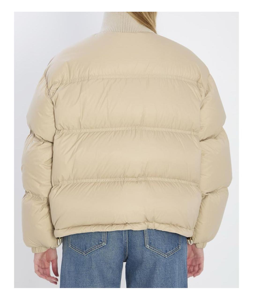 CELINE Бежевый полиамидовый пуховик, фото 4