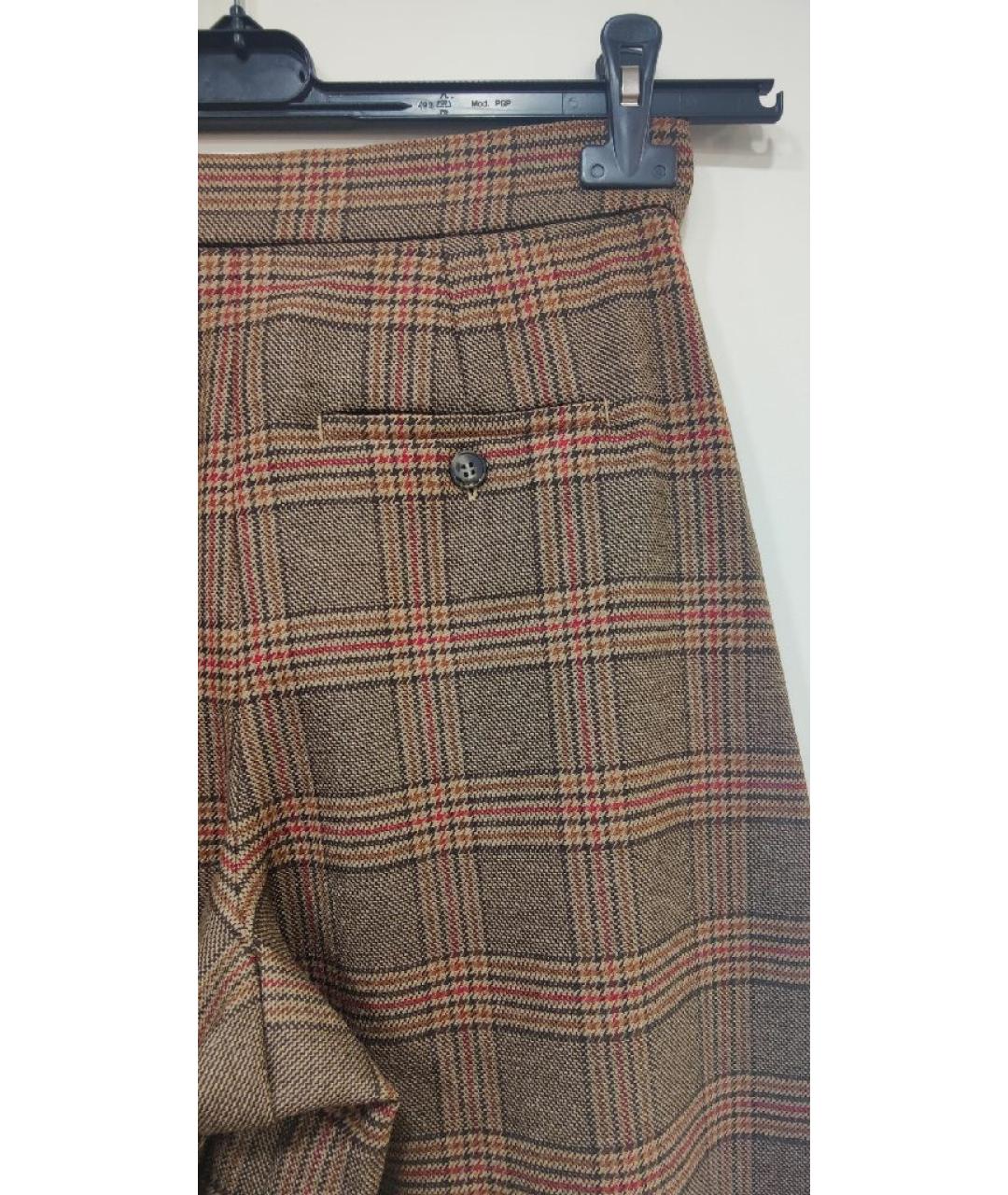 WEEKEND MAX MARA Коричневые шерстяные шорты, фото 3