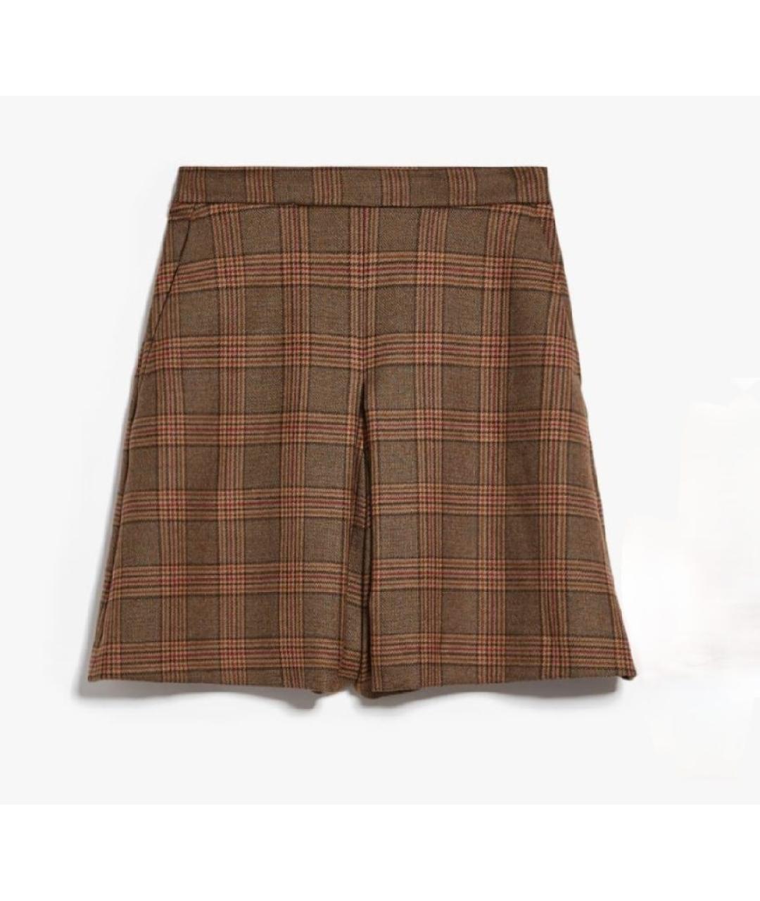 WEEKEND MAX MARA Коричневые шерстяные шорты, фото 7