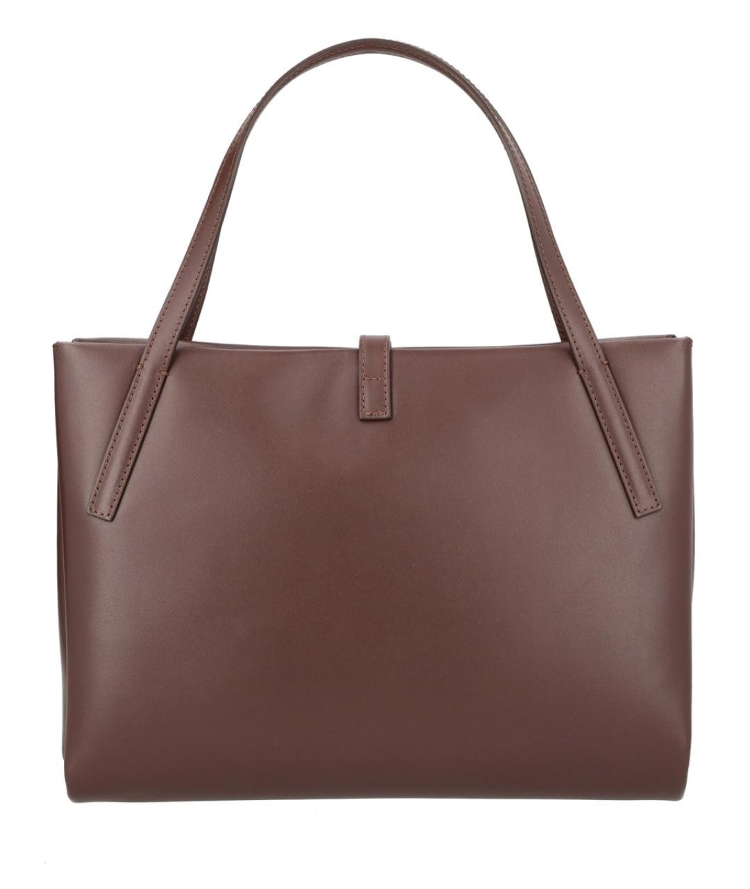 LOULOU STUDIO Коричневая кожаная сумка тоут, фото 2