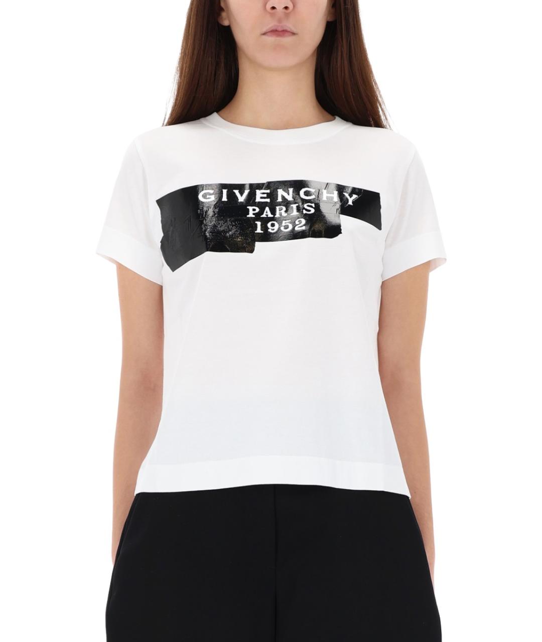 GIVENCHY Белая хлопковая футболка, фото 4