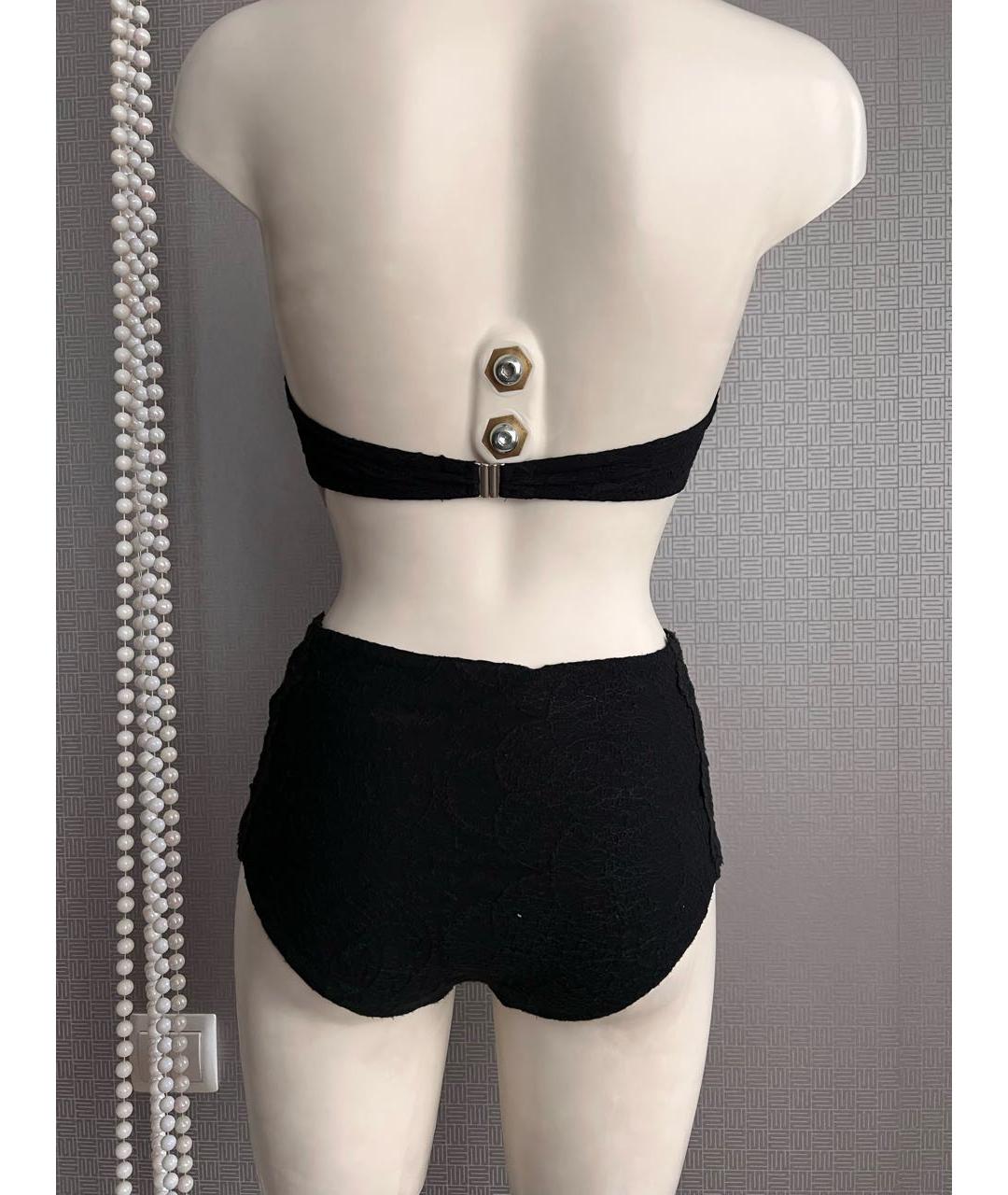 ERMANNO SCERVINO Черный полиэстеровый купальник, фото 2