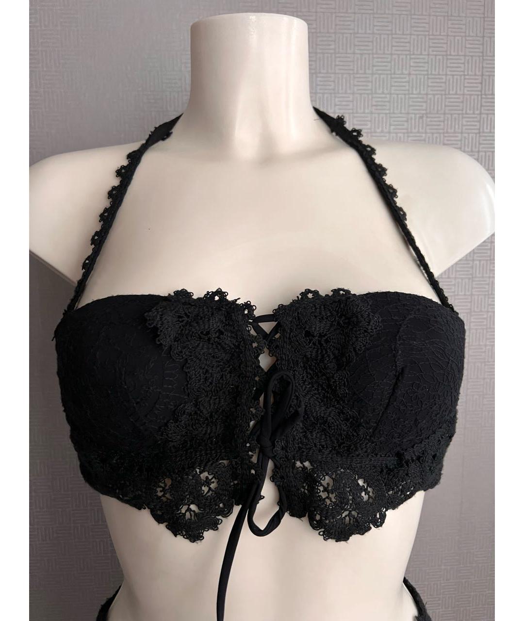 ERMANNO SCERVINO Черный полиэстеровый купальник, фото 4