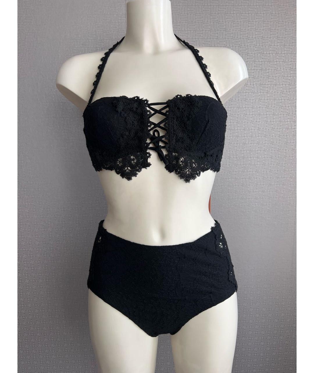 ERMANNO SCERVINO Черный полиэстеровый купальник, фото 7