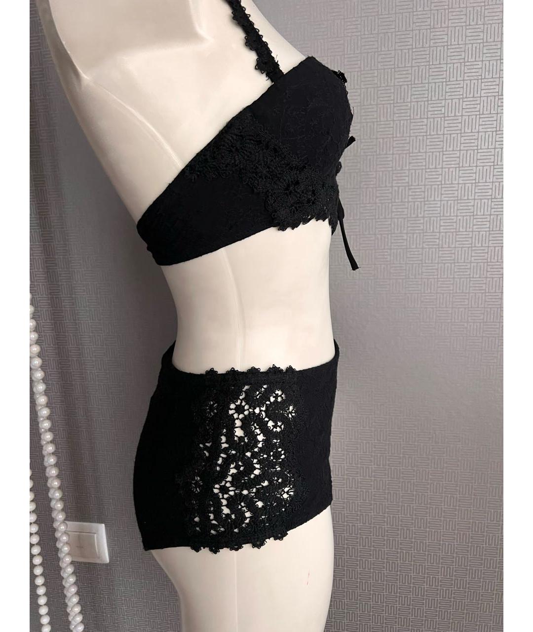 ERMANNO SCERVINO Черный полиэстеровый купальник, фото 3