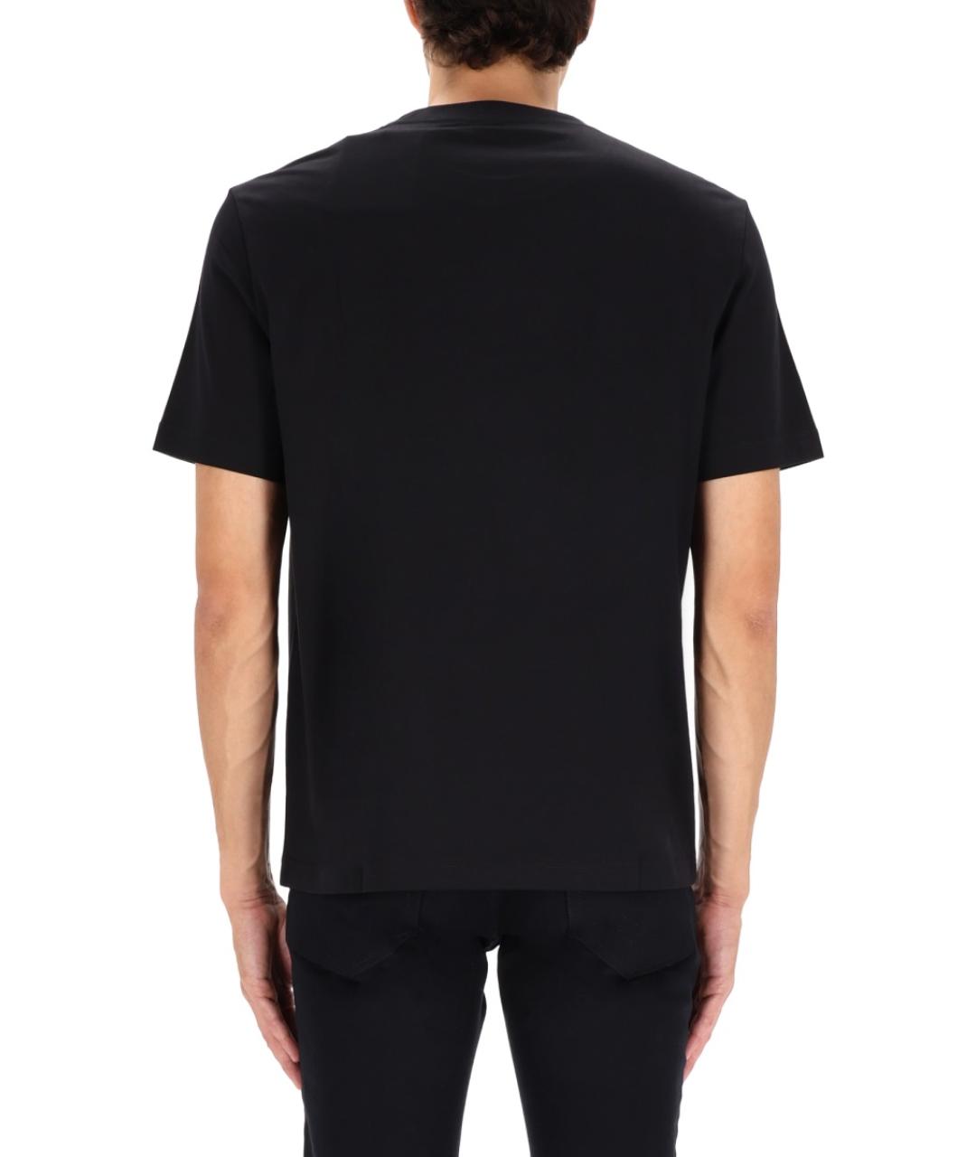 LANVIN Черная хлопковая футболка, фото 3