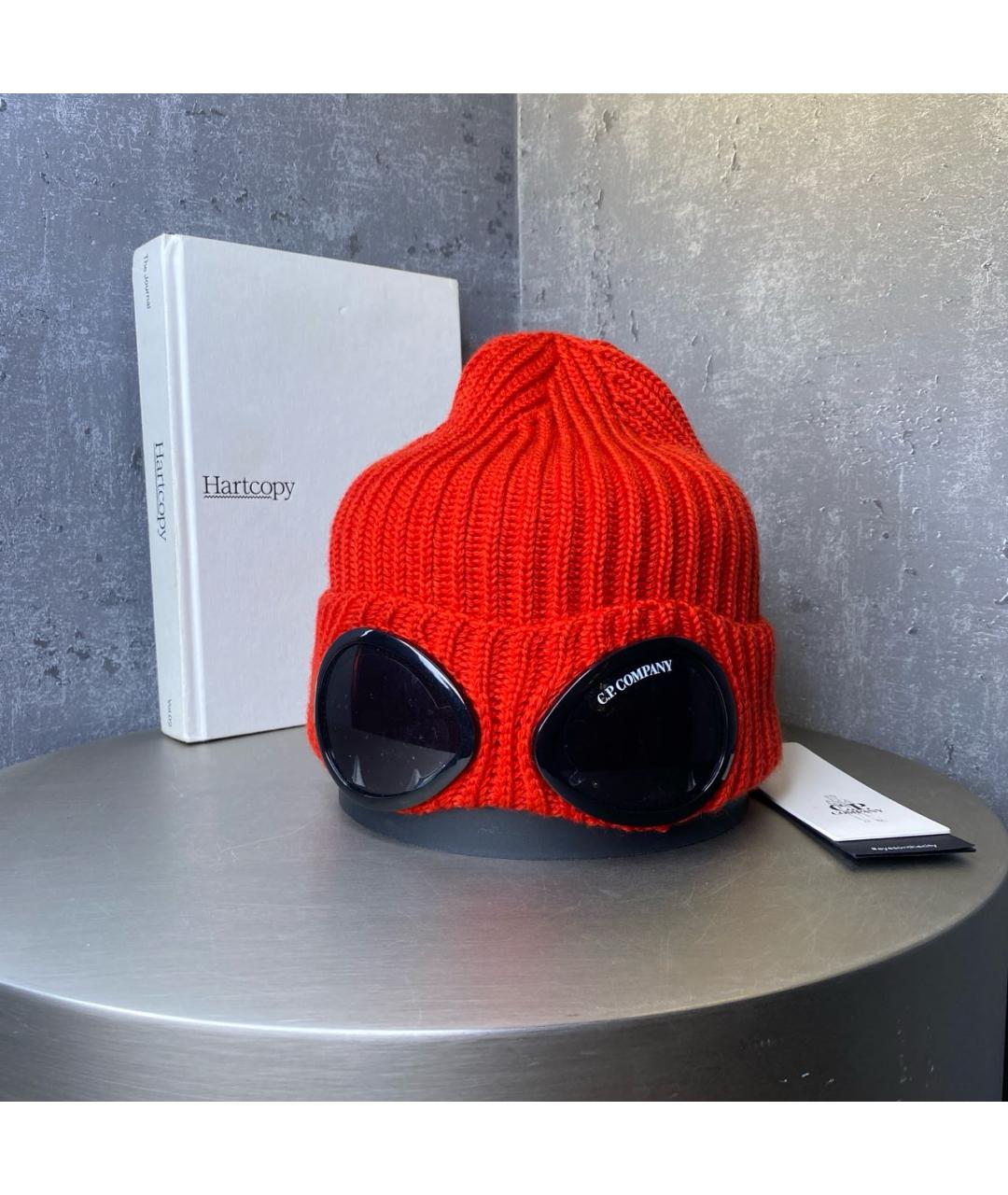 CP COMPANY Красная шерстяная шапка, фото 2