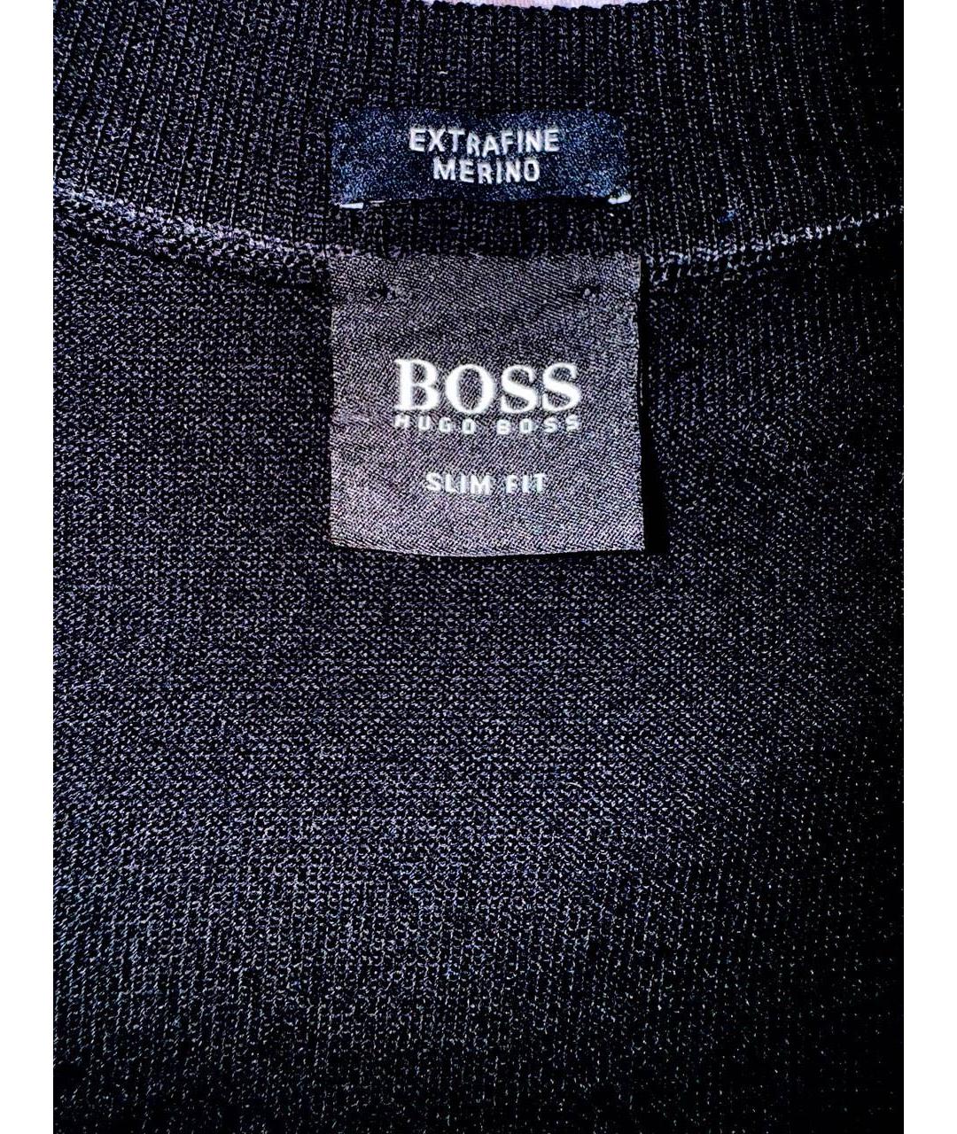 HUGO BOSS Черная шерстяная жилетка, фото 4