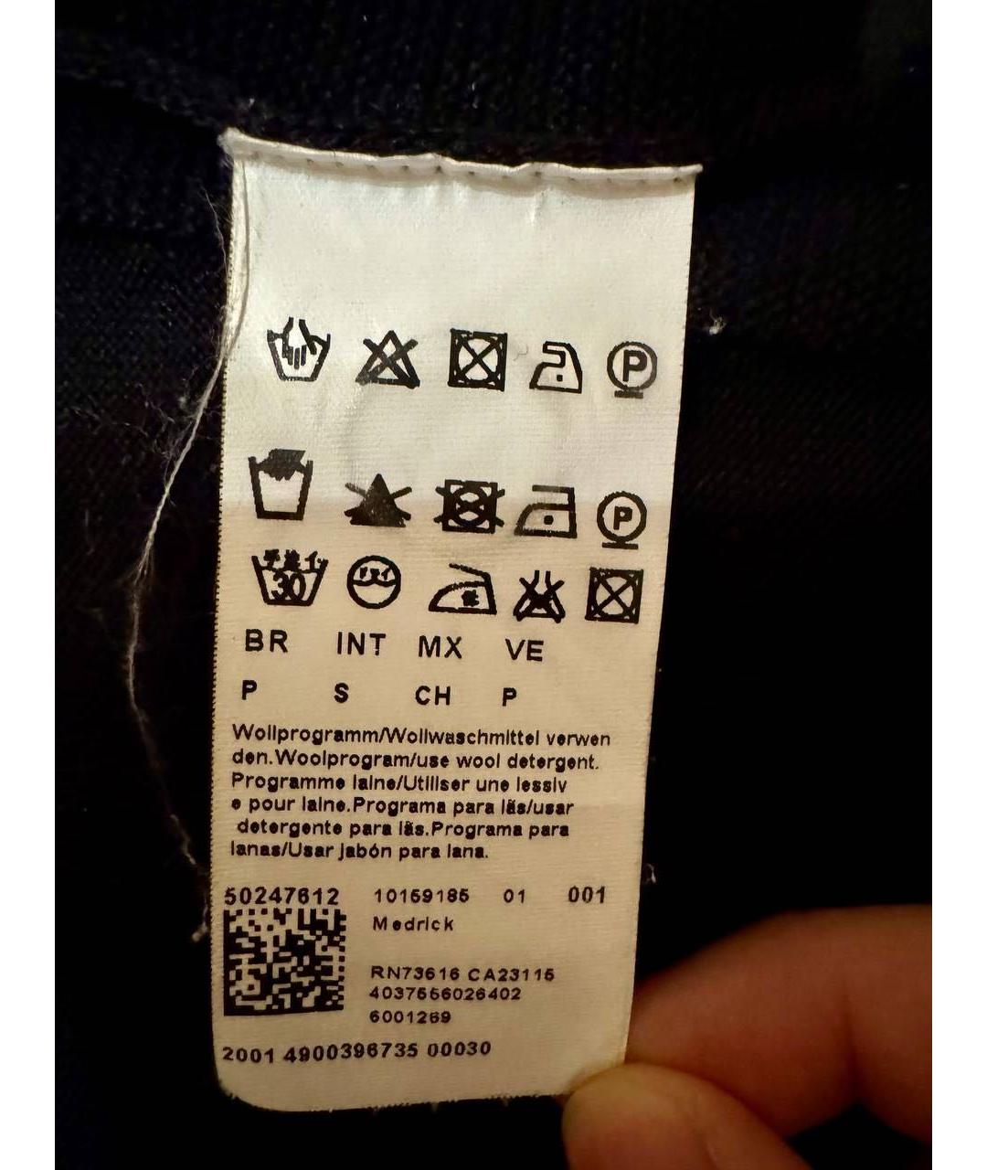 HUGO BOSS Черная шерстяная жилетка, фото 6