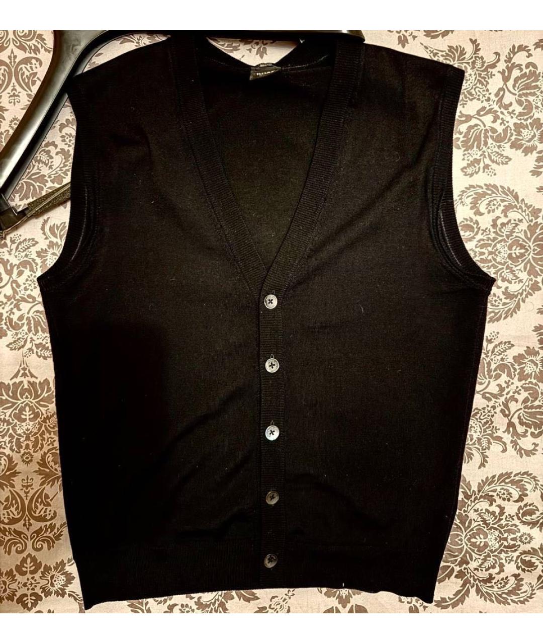 HUGO BOSS Черная шерстяная жилетка, фото 8