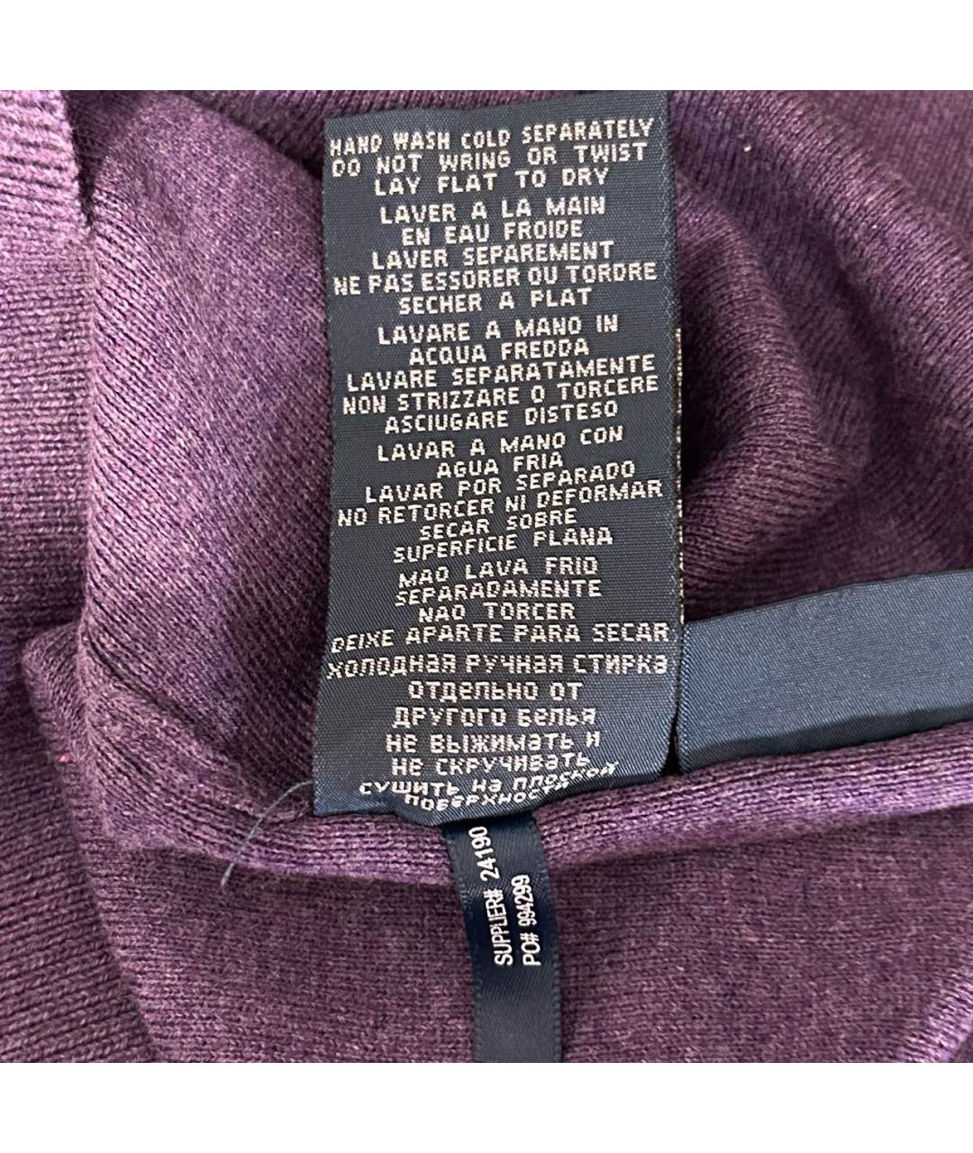 POLO RALPH LAUREN Фиолетовый хлопковый джемпер / свитер, фото 5