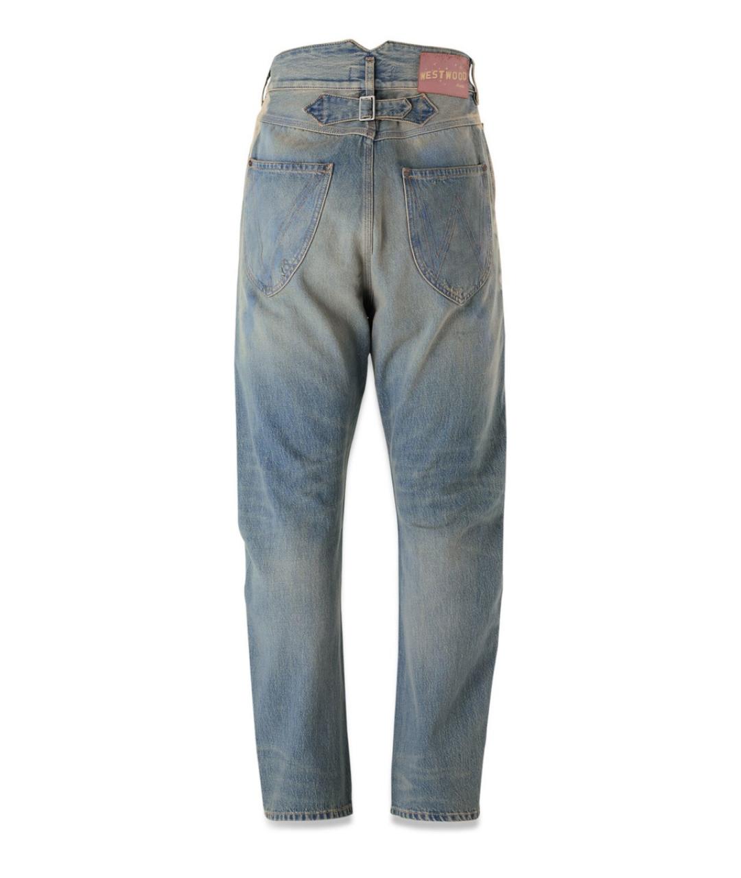 VIVIENNE WESTWOOD Синие хлопковые прямые джинсы, фото 6