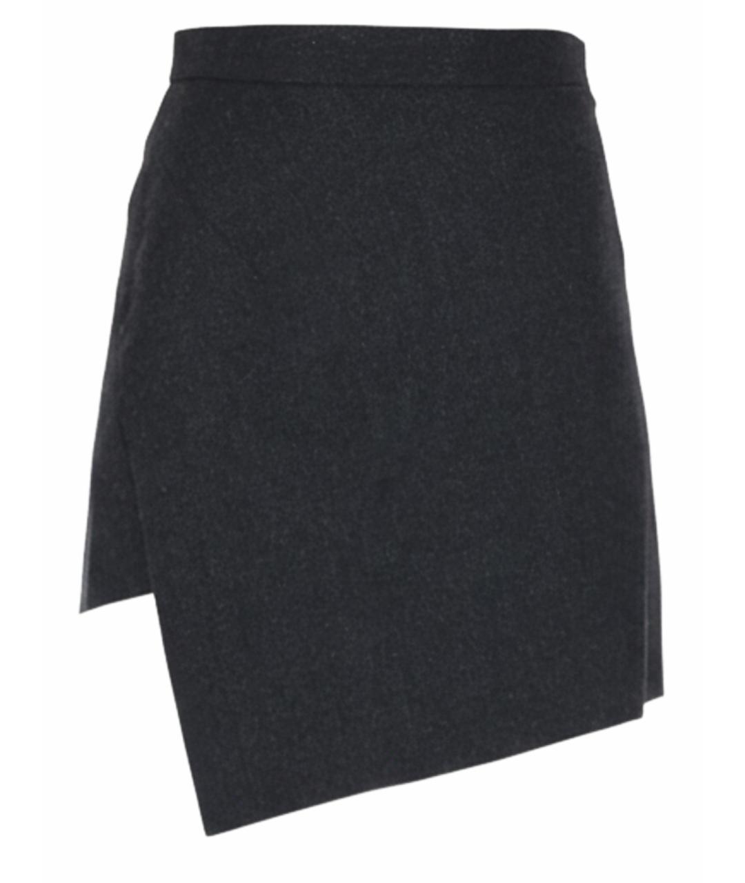 VIVIENNE WESTWOOD Серая шерстяная юбка мини, фото 1