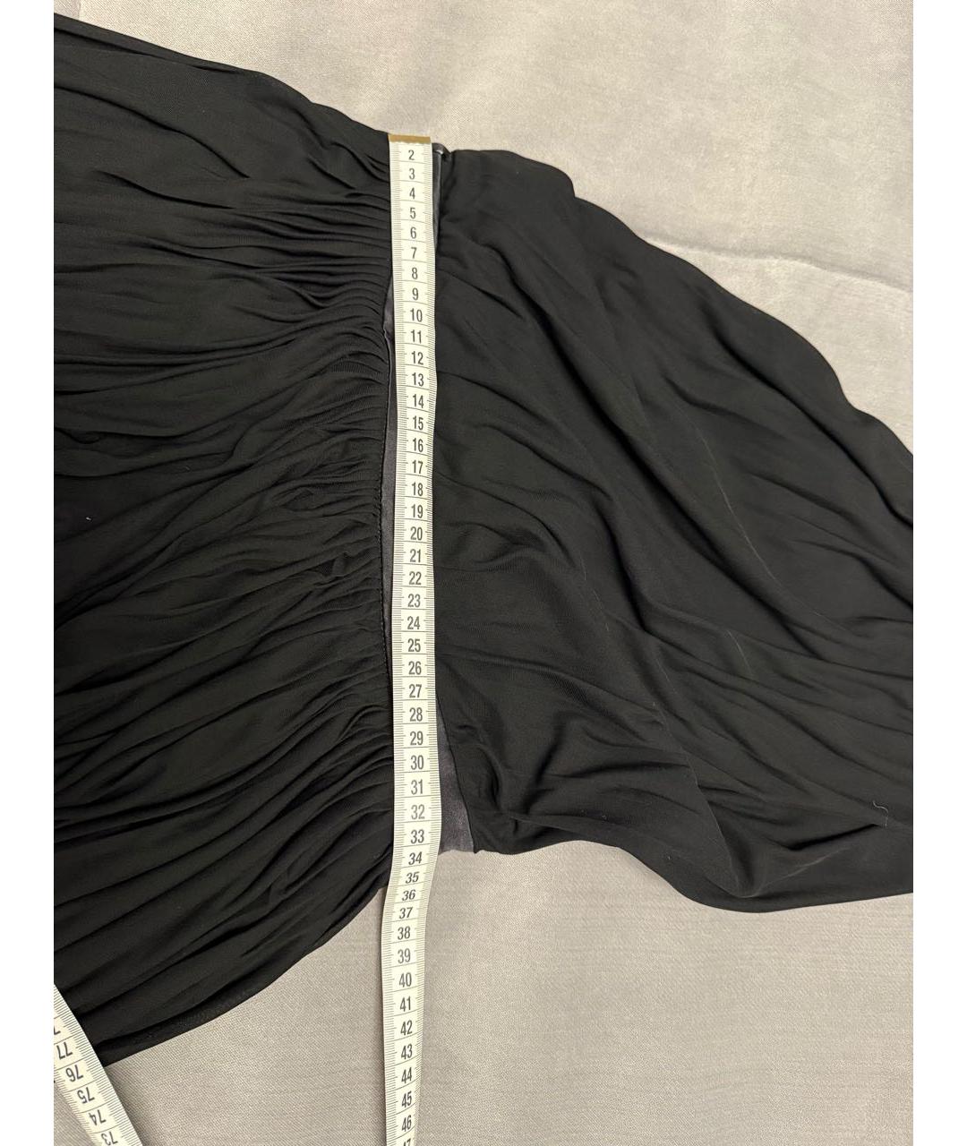 GUCCI Черное ацетатное коктейльное платье, фото 7