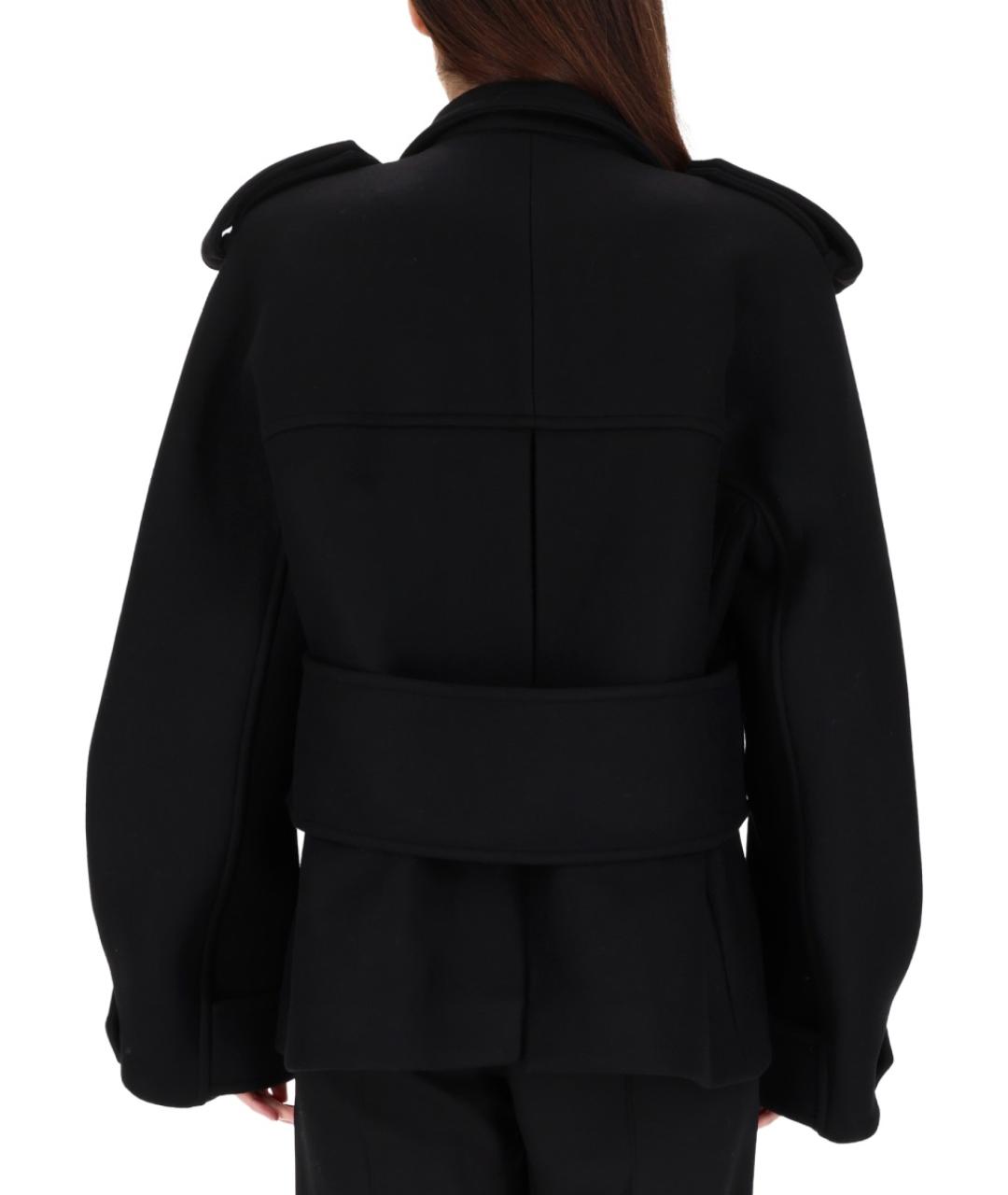 KHAITE Черное шерстяное пальто, фото 3