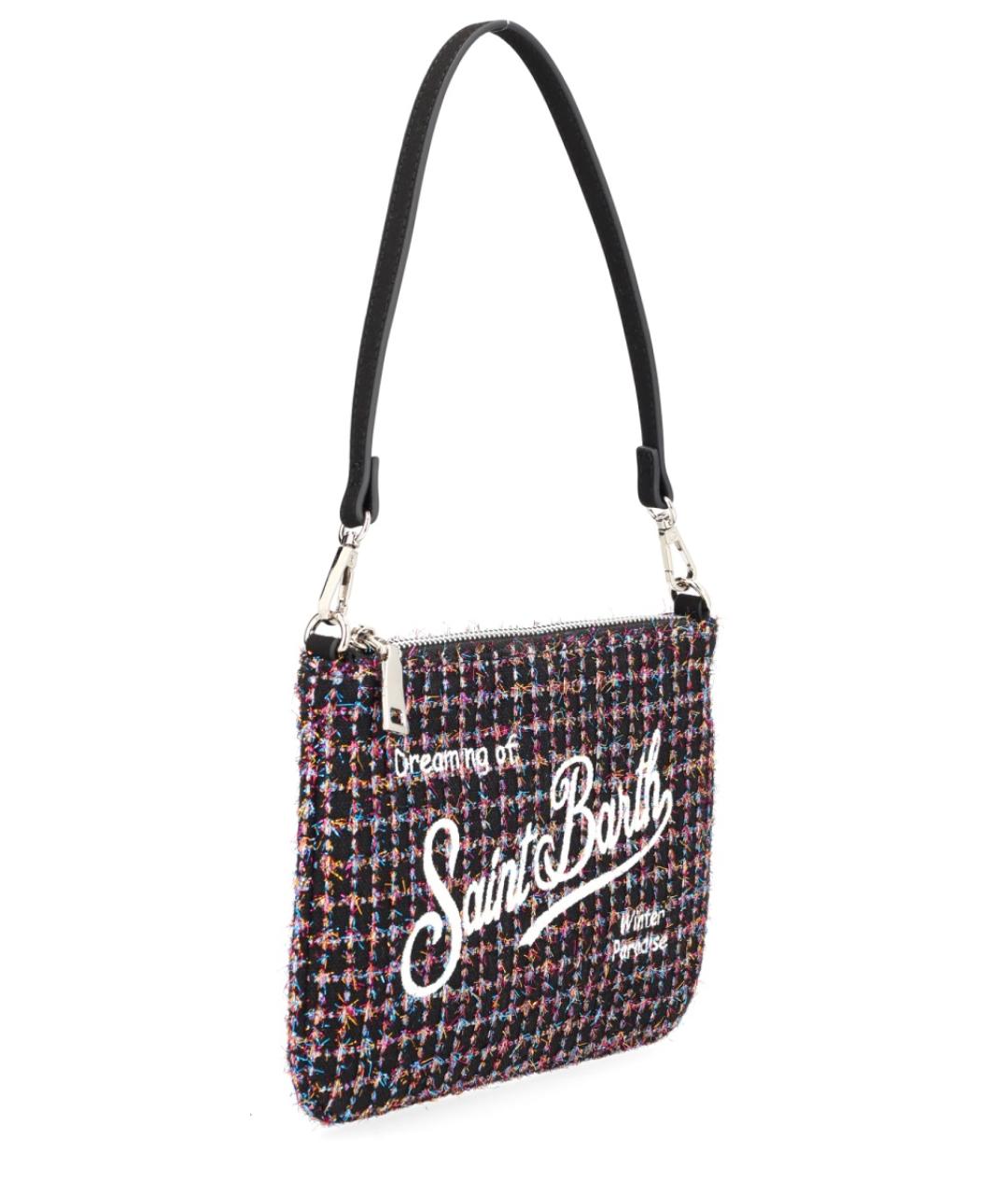 MC2 SAINT BARTH Черная синтетическая сумка через плечо, фото 3