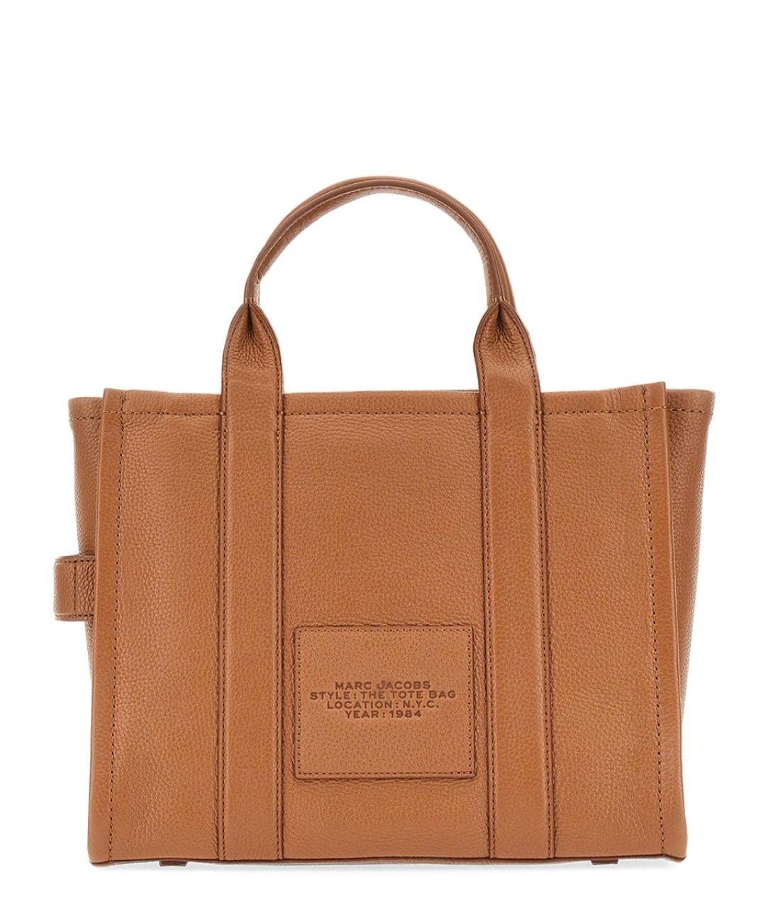 MARC JACOBS Коричневая кожаная сумка тоут, фото 6