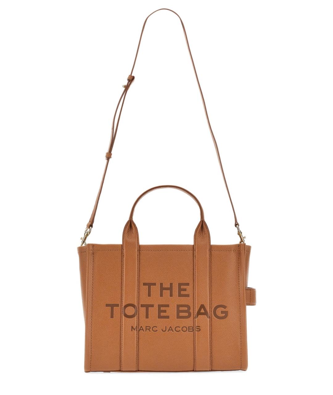 MARC JACOBS Коричневая кожаная сумка тоут, фото 3