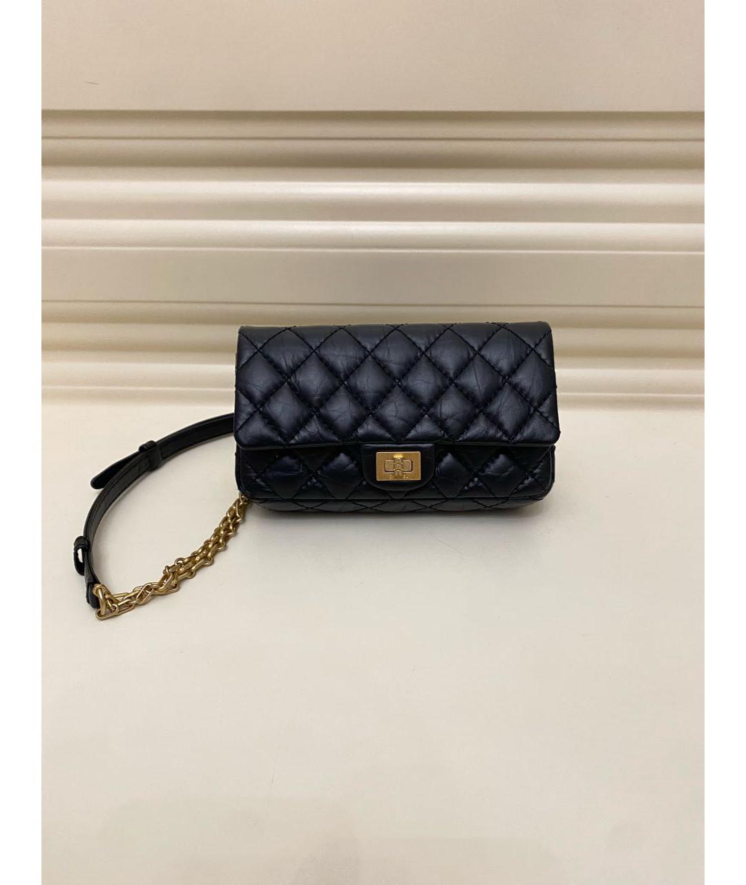 CHANEL Черная кожаная поясная сумка, фото 9