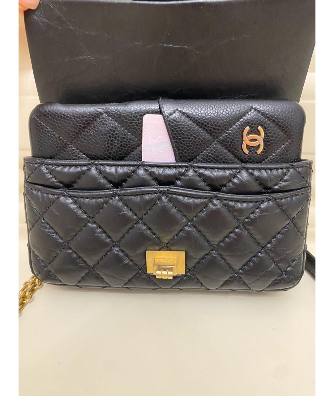 CHANEL Черная кожаная поясная сумка, фото 6