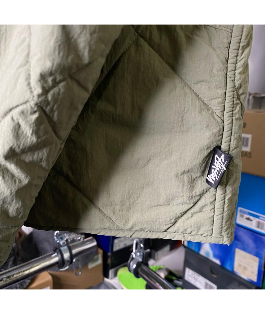 STUSSY Хаки полиэстеровая куртка, фото 7