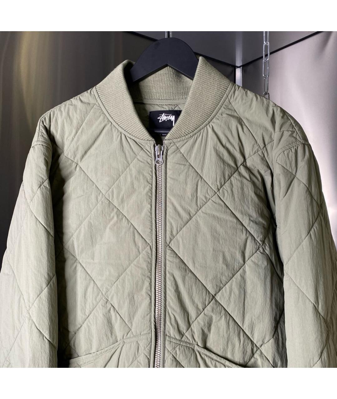 STUSSY Хаки полиэстеровая куртка, фото 3