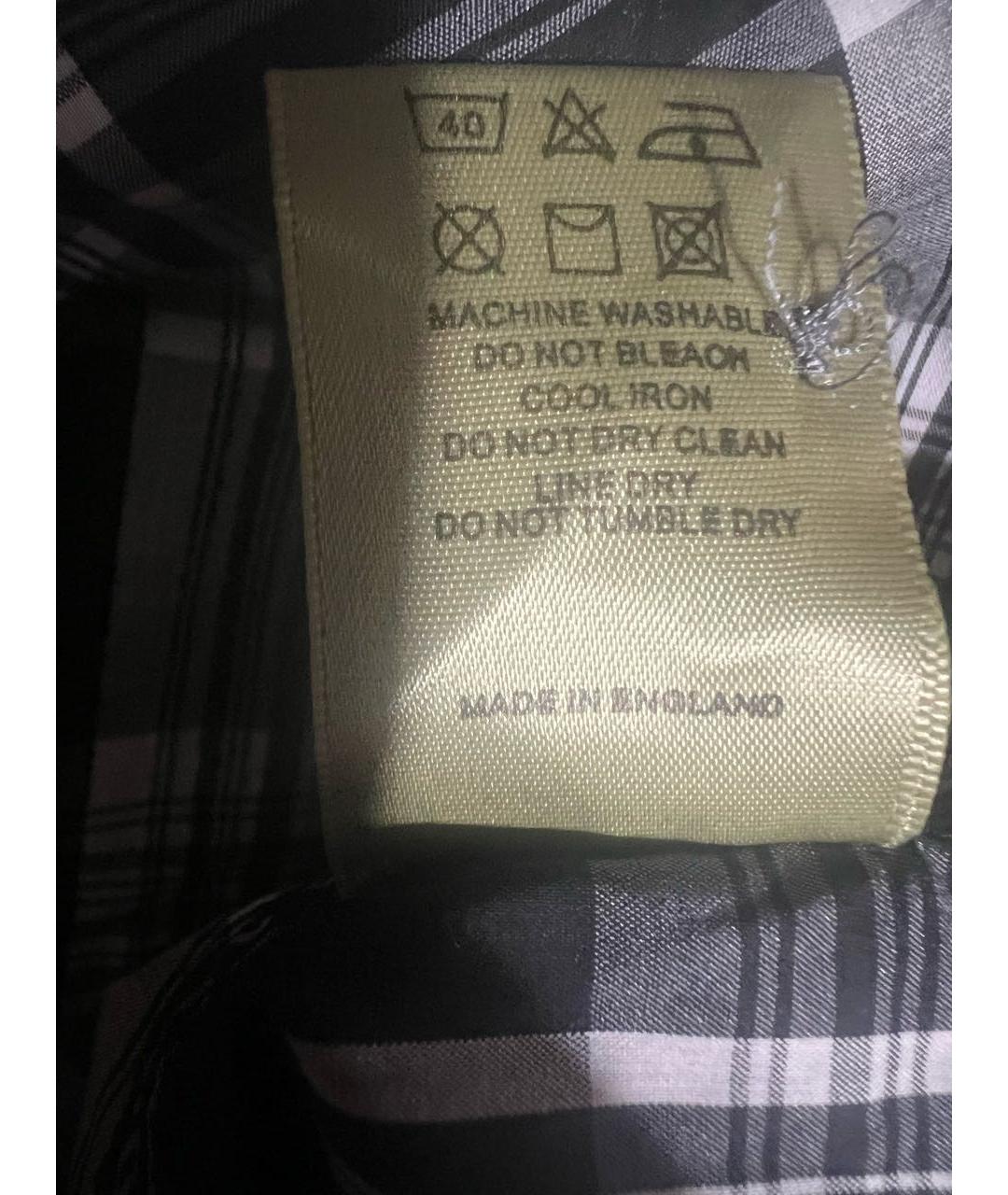 BURBERRY Мульти хлопковая кэжуал рубашка, фото 7