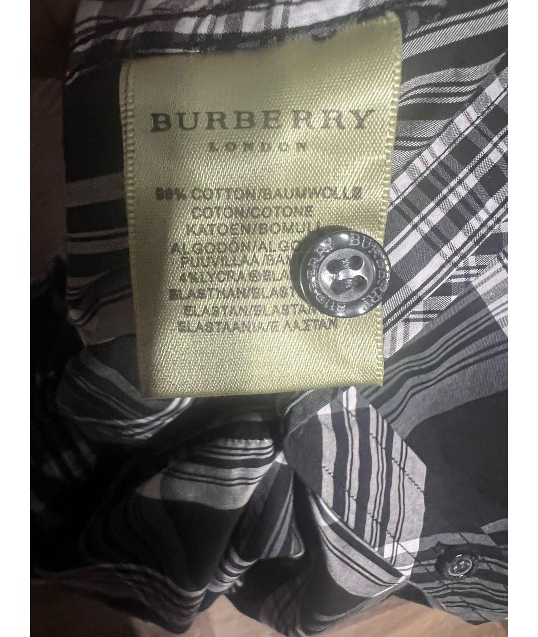BURBERRY Мульти хлопковая кэжуал рубашка, фото 5