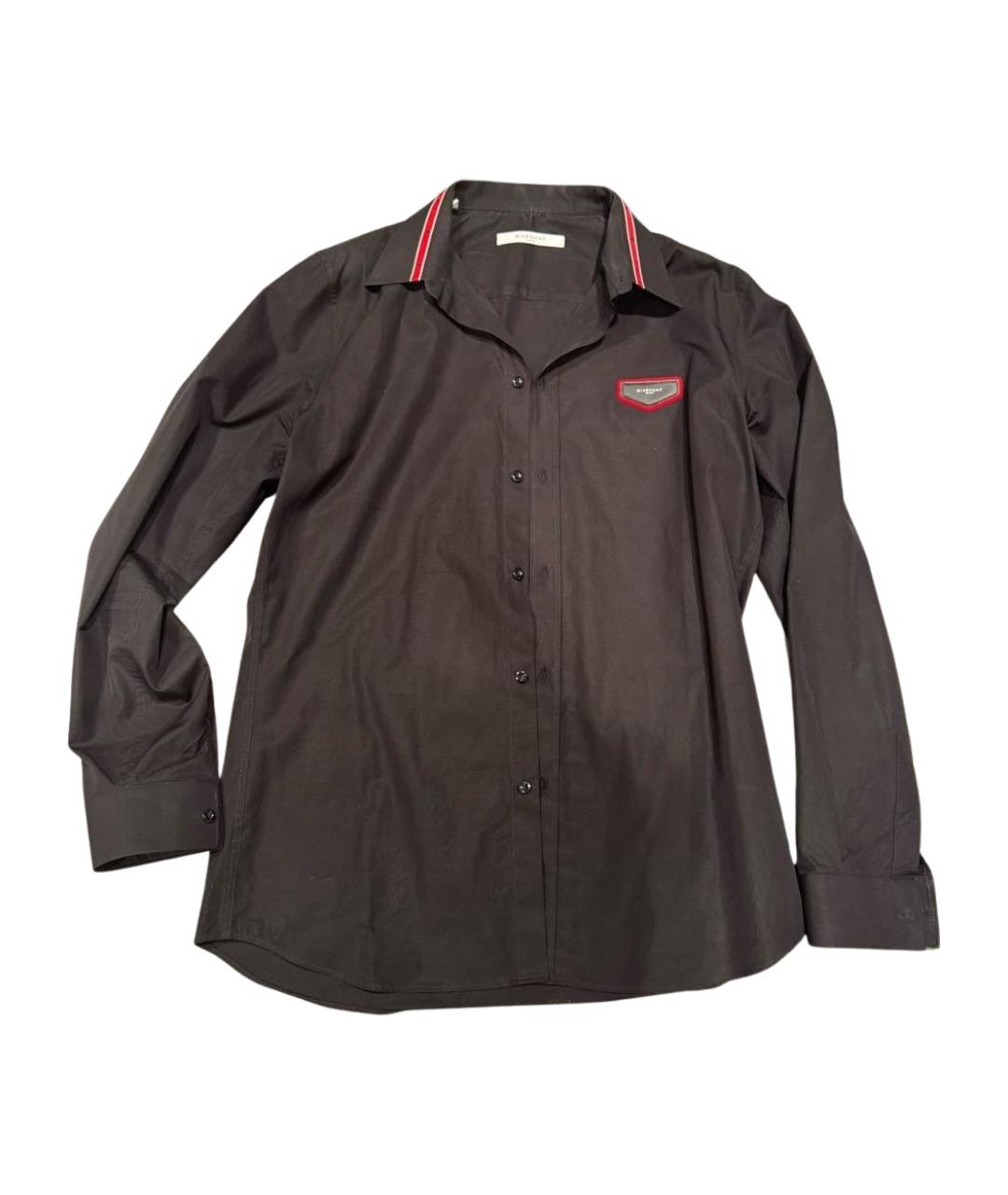 GIVENCHY Черная хлопковая кэжуал рубашка, фото 1