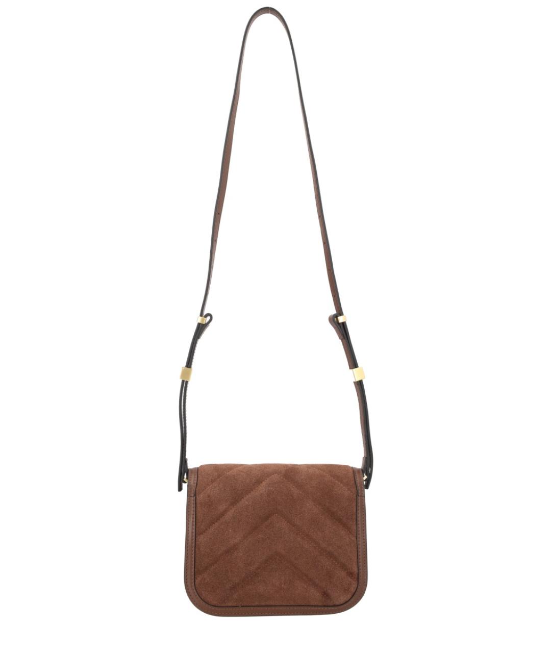 PINKO Коричневая замшевая сумка через плечо, фото 2