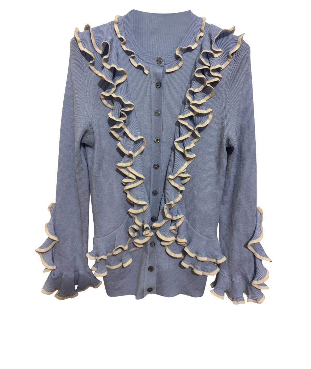 ALEXANDER MCQUEEN Голубой кардиган, фото 1