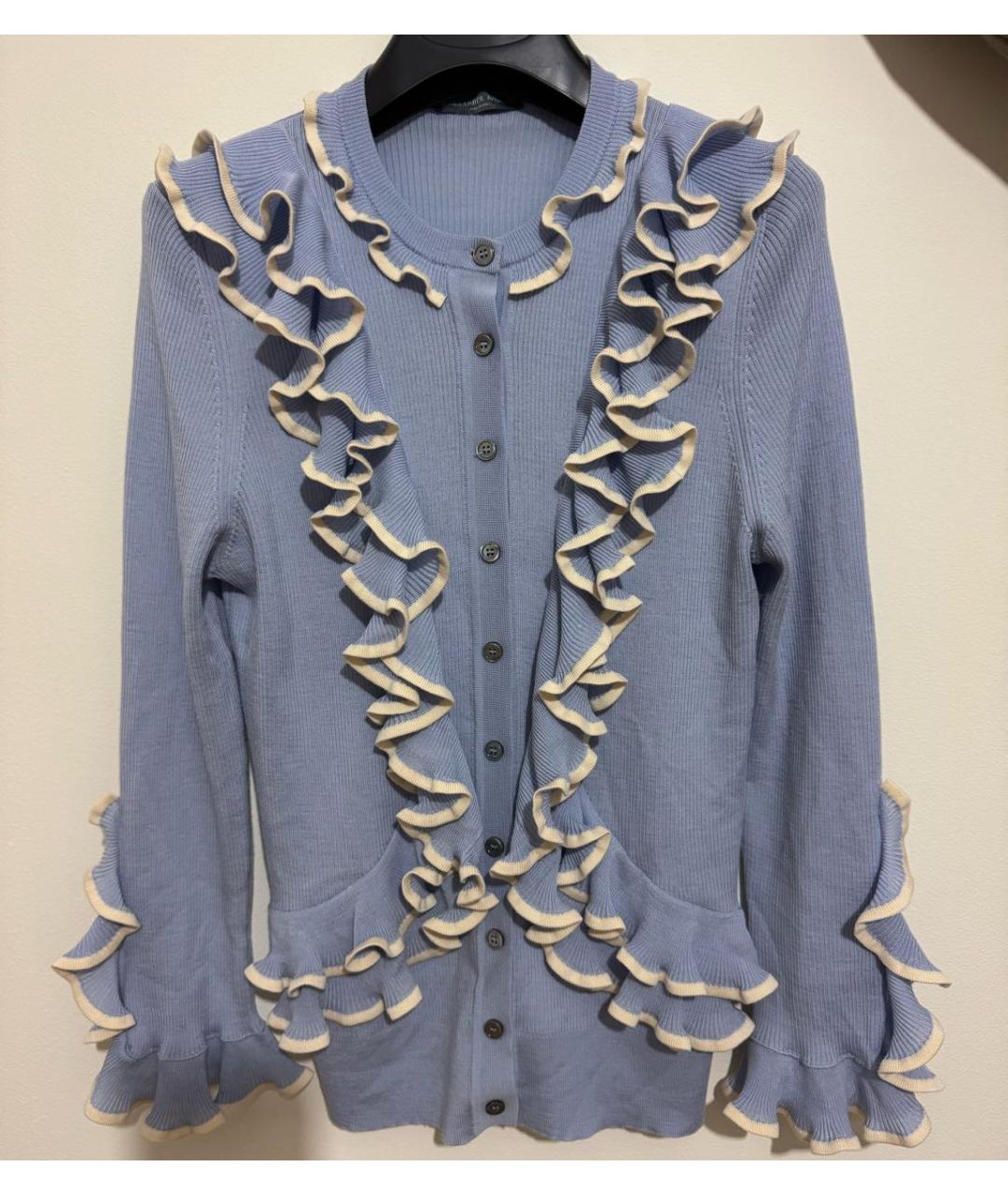 ALEXANDER MCQUEEN Голубой кардиган, фото 5