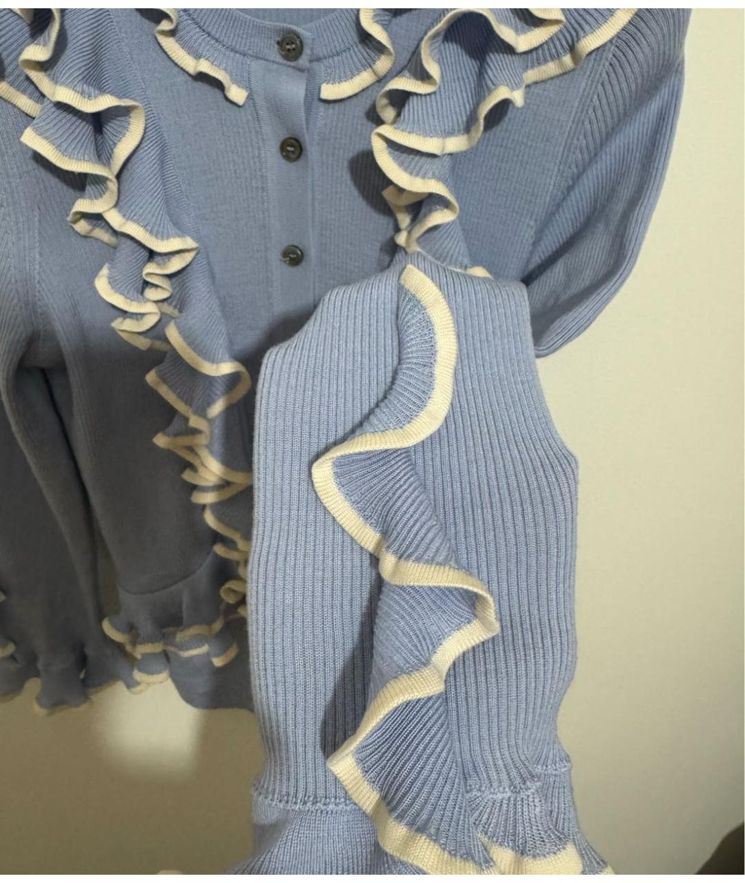 ALEXANDER MCQUEEN Голубой кардиган, фото 3