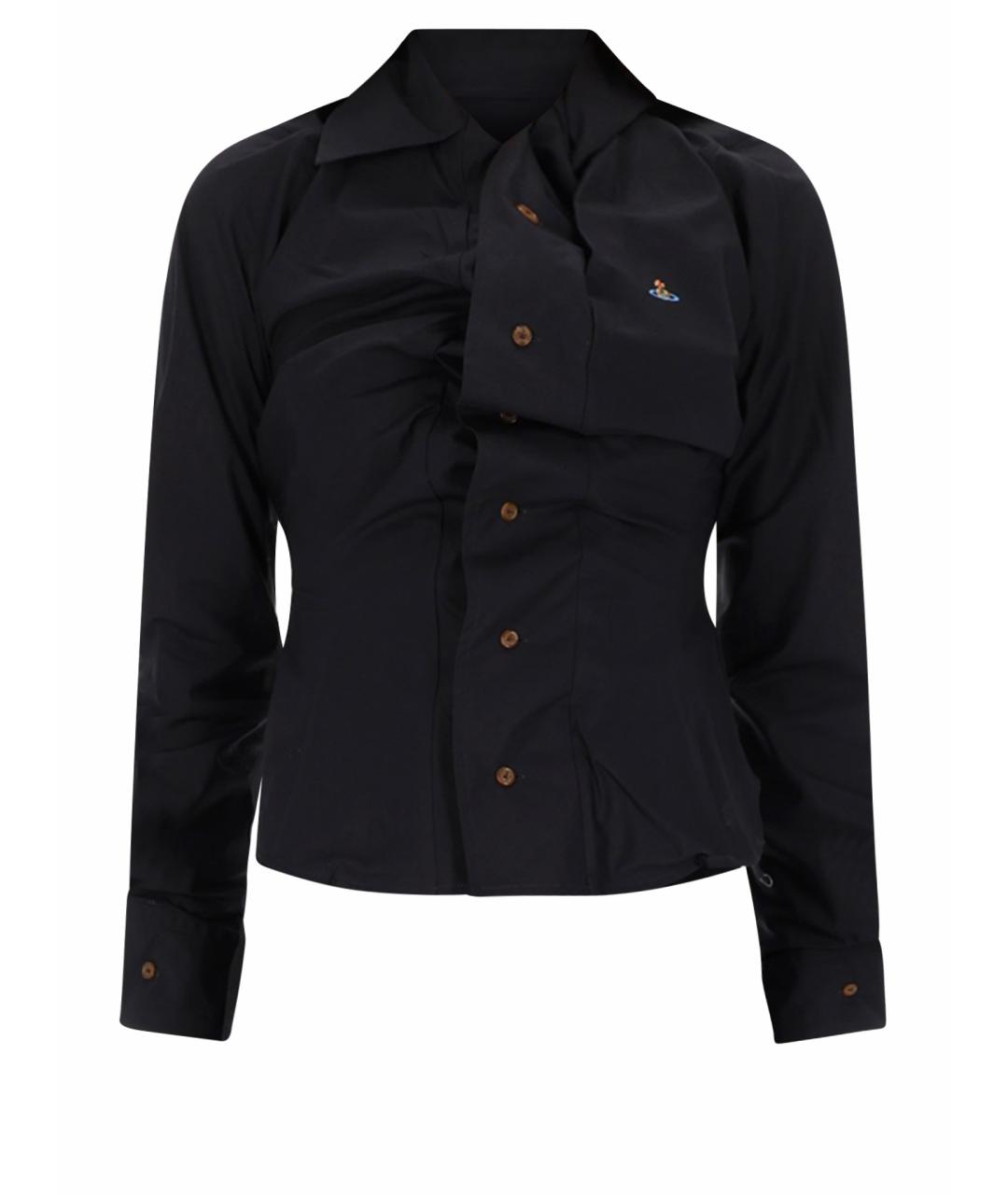 VIVIENNE WESTWOOD Черная хлопковая рубашка, фото 1