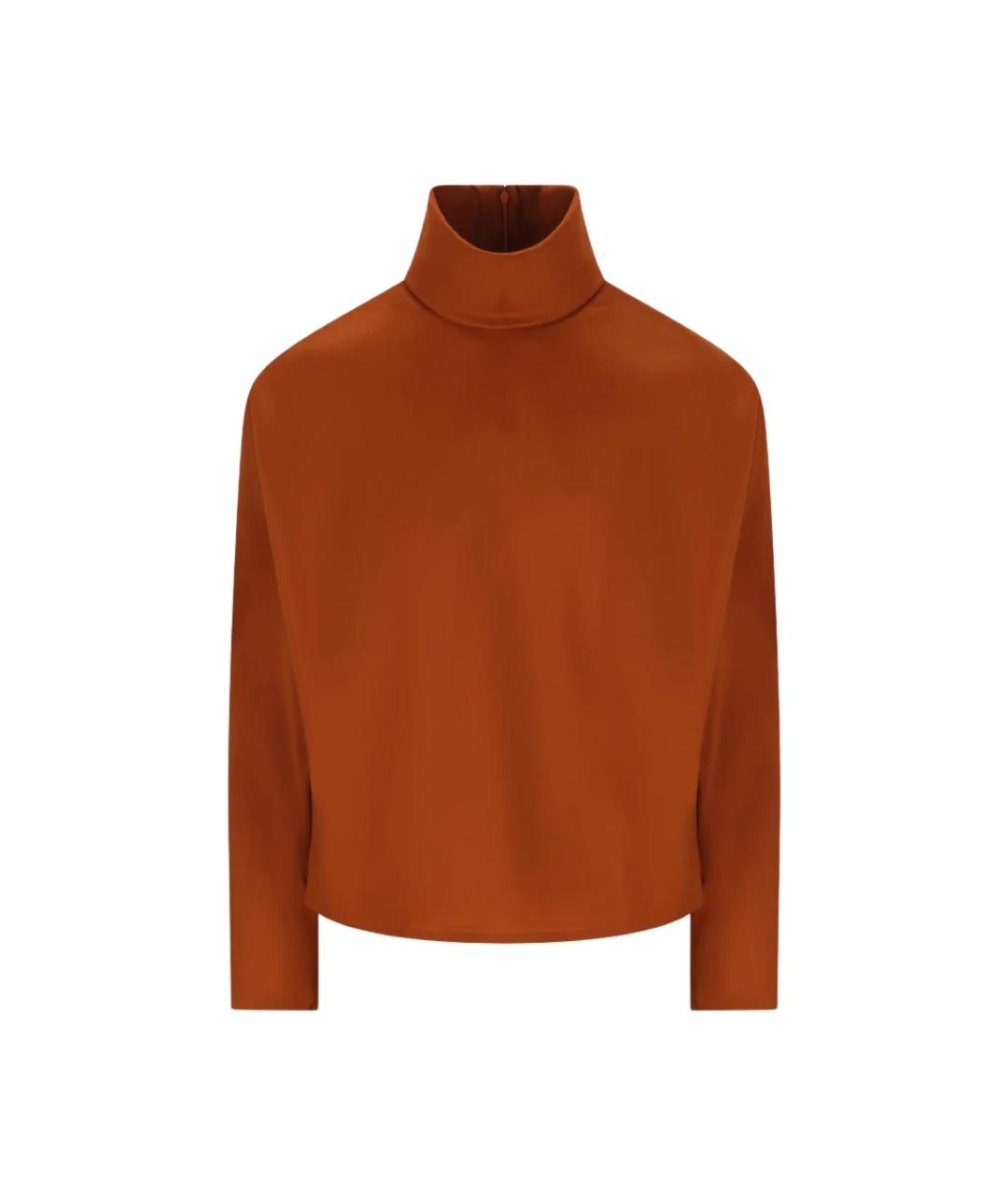 SAINT LAURENT Коричневая полиамидовая блузы, фото 1